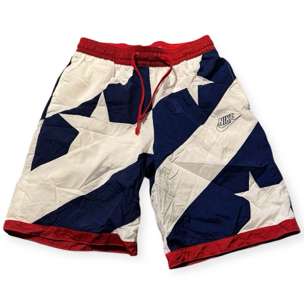 Nike Dri-Fit Throwback Men's Size M Basketball Athletic Shorts American Flag Y2K